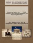 Continental Baking Co V. F T C U.S. Supreme Court Transcript of Record with Supporting Pleadings - Book
