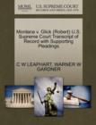 Montana V. Glick (Robert) U.S. Supreme Court Transcript of Record with Supporting Pleadings - Book