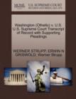 Washington (Othello) V. U.S. U.S. Supreme Court Transcript of Record with Supporting Pleadings - Book