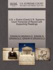 U.S. V. Evans (Carol) U.S. Supreme Court Transcript of Record with Supporting Pleadings - Book