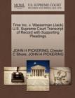 Time Inc. V. Wasserman (Jack) U.S. Supreme Court Transcript of Record with Supporting Pleadings - Book