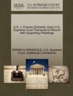 U.S. V. Chavez (Umberto Jose) U.S. Supreme Court Transcript of Record with Supporting Pleadings - Book