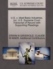 U.S. V. Ideal Basic Industries, Inc. U.S. Supreme Court Transcript of Record with Supporting Pleadings - Book