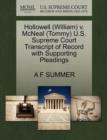 Hollowell (William) V. McNeal (Tommy) U.S. Supreme Court Transcript of Record with Supporting Pleadings - Book