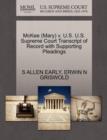 McKee (Mary) V. U.S. U.S. Supreme Court Transcript of Record with Supporting Pleadings - Book