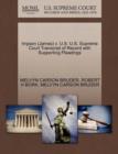 Impson (James) V. U.S. U.S. Supreme Court Transcript of Record with Supporting Pleadings - Book