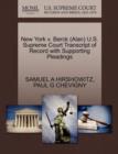 New York V. Berck (Alan) U.S. Supreme Court Transcript of Record with Supporting Pleadings - Book
