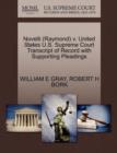 Novelli (Raymond) V. United States U.S. Supreme Court Transcript of Record with Supporting Pleadings - Book