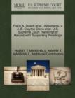 Frank A. Dusch et al., Appellants, V. J. E. Clayton Davis et al. U.S. Supreme Court Transcript of Record with Supporting Pleadings - Book