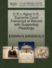 U S V. Agius U.S. Supreme Court Transcript of Record with Supporting Pleadings - Book