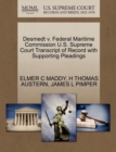 Desmedt V. Federal Maritime Commission U.S. Supreme Court Transcript of Record with Supporting Pleadings - Book