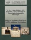 U. S. V. Hale (William) U.S. Supreme Court Transcript of Record with Supporting Pleadings - Book