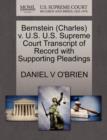 Bernstein (Charles) V. U.S. U.S. Supreme Court Transcript of Record with Supporting Pleadings - Book