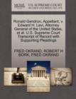 Ronald Gendron, Appellant, V. Edward H. Levi, Attorney General of the United States, et al. U.S. Supreme Court Transcript of Record with Supporting Pleadings - Book