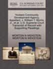 Yonkers Community Development Agency, Appellant, V. William T. Morris, JR., et al. U.S. Supreme Court Transcript of Record with Supporting Pleadings - Book