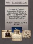 Donkin's (a California Corporation), Petitioner, V. National Labor Relations Board. U.S. Supreme Court Transcript of Record with Supporting Pleadings - Book