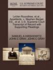 Levan Roundtree, et al., Appellants, V. Stephen Berger, Etc., et al. U.S. Supreme Court Transcript of Record with Supporting Pleadings - Book