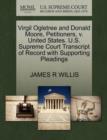 Virgil Ogletree and Donald Moore, Petitioners, V. United States. U.S. Supreme Court Transcript of Record with Supporting Pleadings - Book