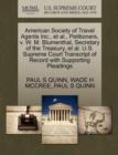 American Society of Travel Agents Inc., et al., Petitioners, V. W. M. Blumenthal, Secretary of the Treasury, et al. U.S. Supreme Court Transcript of Record with Supporting Pleadings - Book