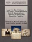 Local 144, Etc., Petitioner, V. Long Island College Hospital et al. U.S. Supreme Court Transcript of Record with Supporting Pleadings - Book