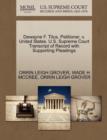 Dewayne F. Titus, Petitioner, V. United States. U.S. Supreme Court Transcript of Record with Supporting Pleadings - Book