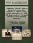 Theodore L. Sendak, Attorney General of Indiana, Etc., Petitioner, V. Citizens Energy Coalition of Indiana, Etc., Et Al. U.S. Supreme Court Transcript of Record with Supporting Pleadings - Book