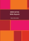 Mem16010a Write Reports - Book