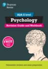 Pearson REVISE AQA A Level Psychology Revision Guide and Workbook inc online edition - 2023 and 2024 exams - Book