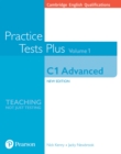 Cambridge English Qualifications: C1 Advanced Practice Tests Plus Volume 1 - Book