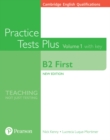Cambridge English Qualifications: B2 First Practice Tests Plus Volume 1 with key - Book
