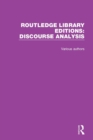 Routledge Library Editions: Discourse Analysis - eBook