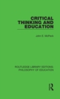 Critical Thinking and Education - eBook
