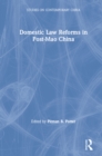 Domestic Law Reforms in Post-Mao China - eBook