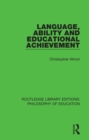 Language, Ability and Educational Achievement - eBook