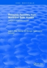 Resource Recovery From Municipal Solid Wastes : Volume II: Final Processing - Book