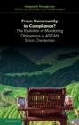 From Community to Compliance? : The Evolution of Monitoring Obligations in ASEAN - eBook