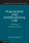 Philosophy and International Law : A Critical Introduction - Book