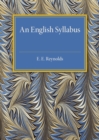 An English Syllabus - Book