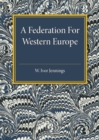 A Federation for Western Europe - Book
