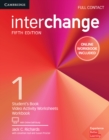 Interchange Level 1 Full Contact with Online Self-Study and Online Workbook - Book