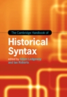 Cambridge Handbook of Historical Syntax - eBook