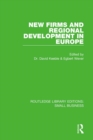 New Firms and Regional Development in Europe - eBook