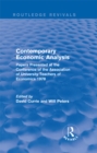 Contemporary Economic Analysis (Routledge Revivals) : Papers Presented at the Conference of the Association of University Teachers of Economics 1978 - eBook
