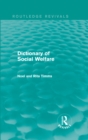 Dictionary of Social Welfare - eBook