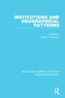 Institutions and Geographical Patterns - eBook