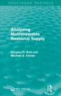 Analyzing Nonrenewable Resource Supply - eBook