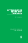 Intelligence Tests for Children - eBook