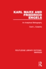 Karl Marx and Friedrich Engels (RLE Marxism) : An Analytical Bibliography - eBook