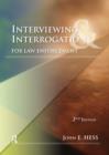 Interviewing and Interrogation for Law Enforcement - eBook
