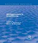 Wittgenstein's Intentions (Routledge Revivals) - eBook